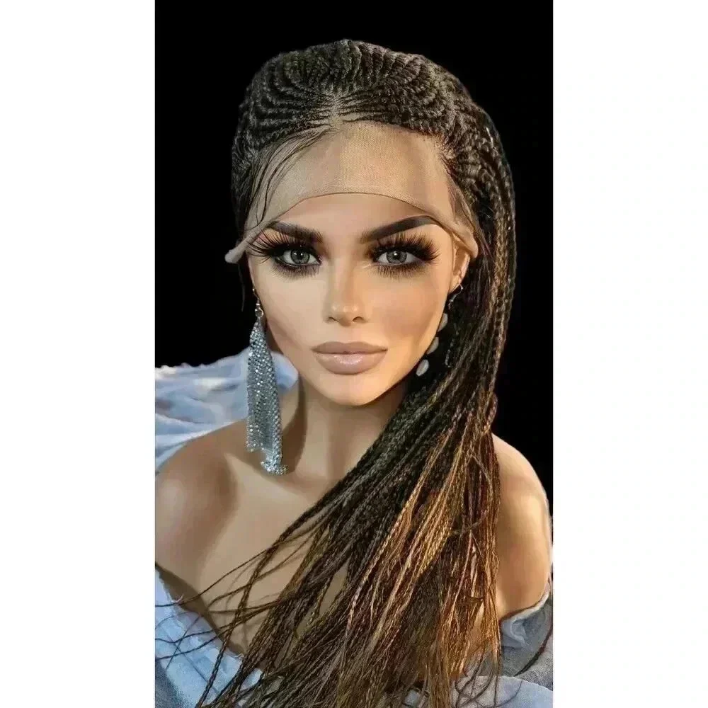 Stunning Handmade Braided Wigs, Luxurious, # 2/30 Ombre Box Braid Lace Long NWT!